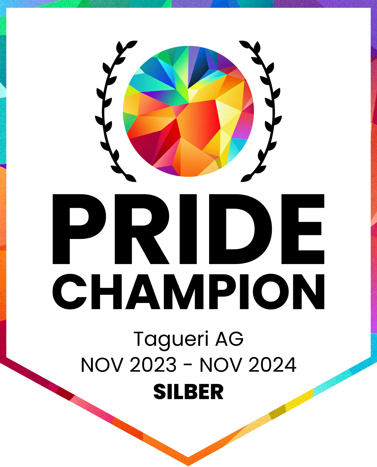 Pride Champion Silber Auszeichnung 2024